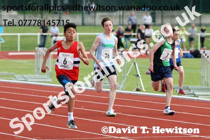Boys under-13s 200 metres, Northern Under-13s, U-15s and 17s Championships. Photo: David T. Hewitson/Sports for All Pics